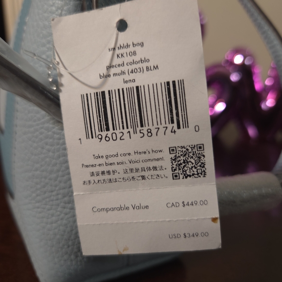 NWT Kate Spade Blue Lena Shoulder Bag - Picture 6 of 6